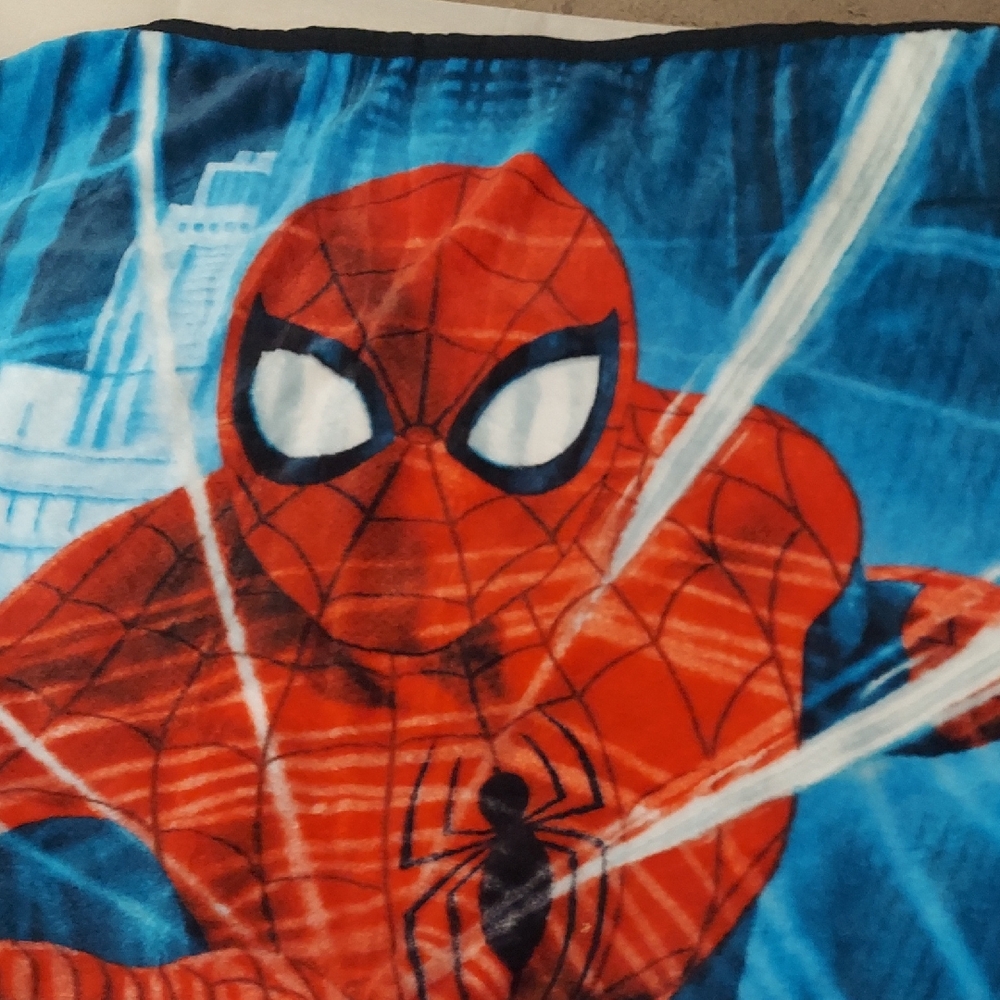 Marvel Spider-Man Plush Throw in Red and Blue